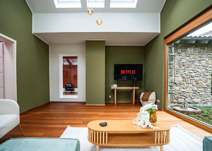 Designhaus - Whirlpool - Terrasse - Garage - 10 Personen - Aufzug - Kueche - Familienfreundlich - Wifi - Netflix 吕德斯海姆